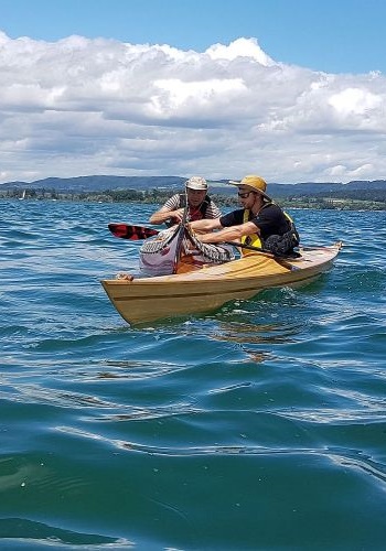 mit dem Kajak auf dem Bodensee