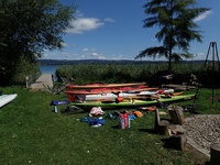 Start in Iznag mit Kajaks