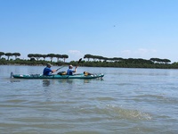 in Grado mit Seekajak