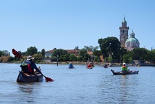 In Grado mit dem Kanu