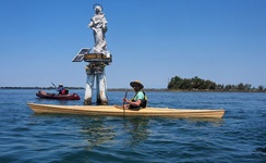 Bei Grado mit dem Seekajak