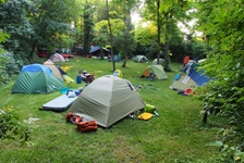 Kanu-Laiz beim campen