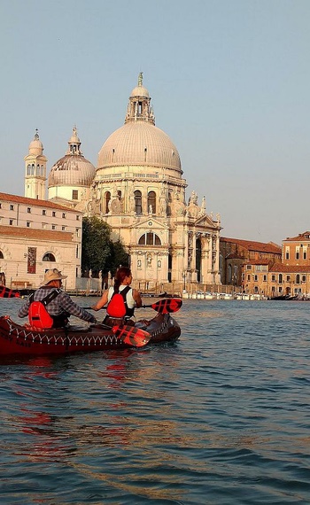 Am Markusplatz in Venedig